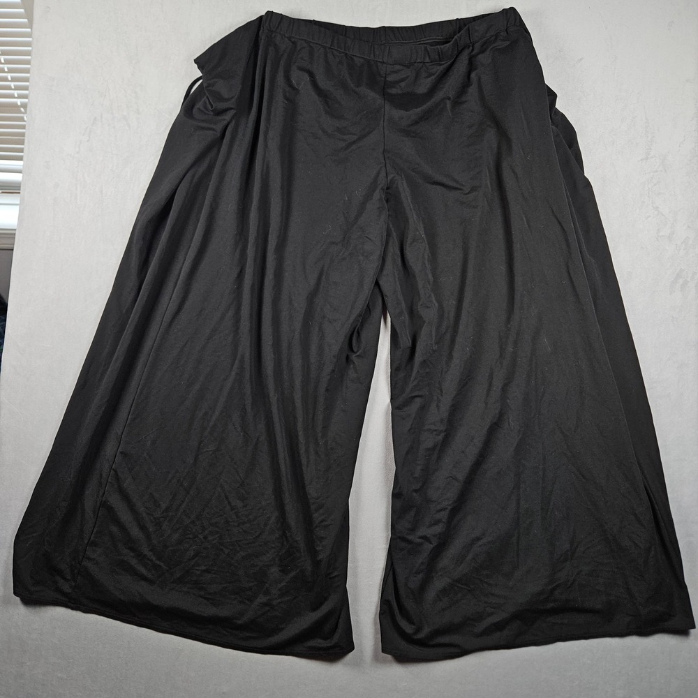 NEW OGL Move Wide Leg Pants Womens Large Black Bamboo Blend Lounge Yoga - Picture 2 of 9